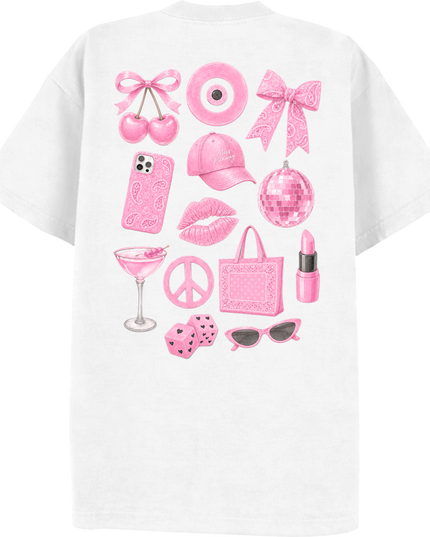Paisley Reverie T-shirt Baby Pink