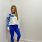 Peace/Hearts/Evil Eye Cropped Sweatshirt