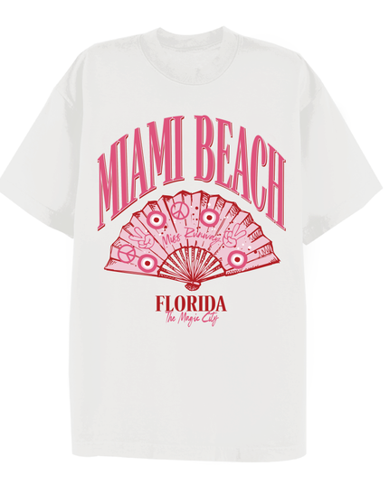 Miami Beach Printed T-shirt Adult