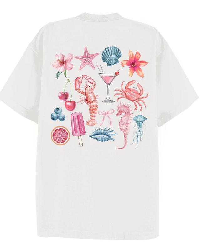 Peachy Summer Printed T-shirt Adult