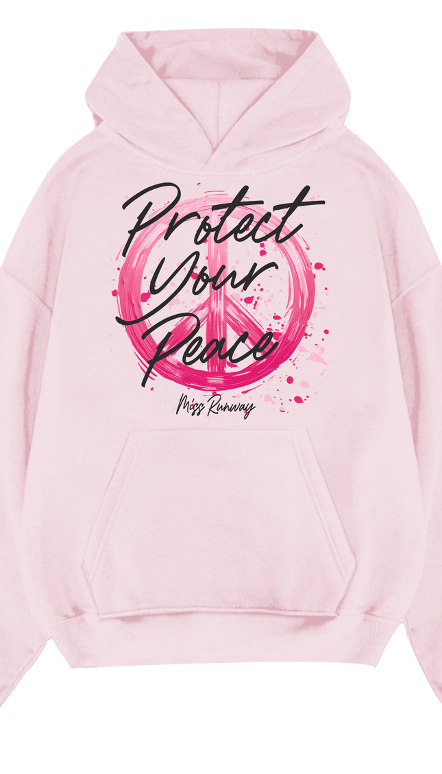 Protect Your Peace Pink Script Hoodie by Miss Runway – image 2