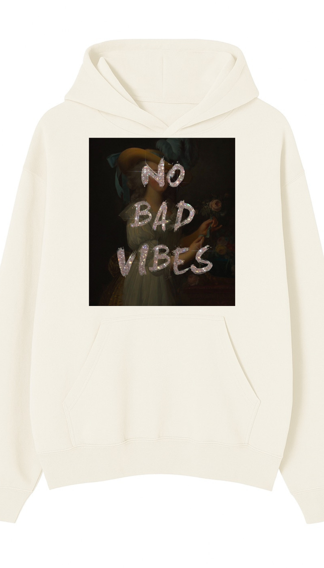 No Bad Vibes Hoodie – adult printed hoodie by Miss Runway