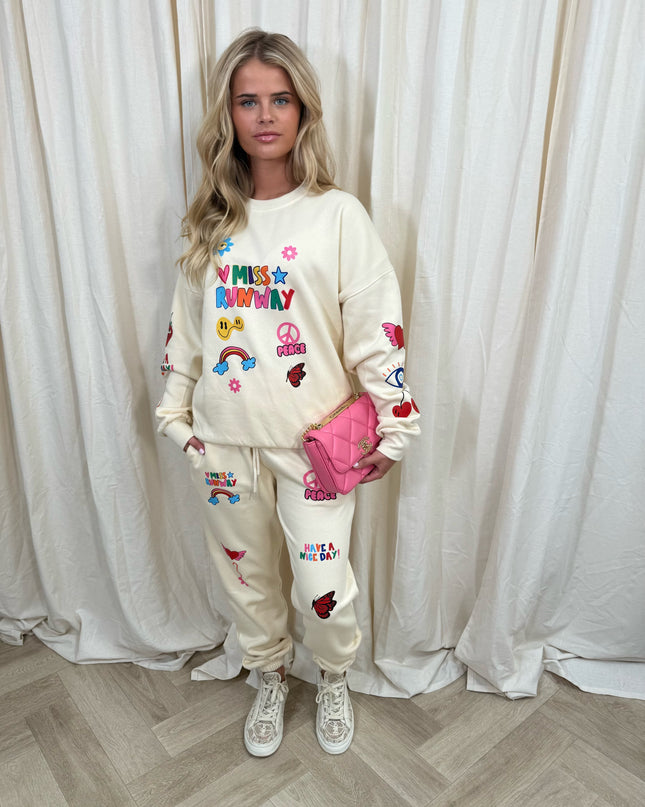 Miss Runway Rainbow Sweatshirt Tracksuit