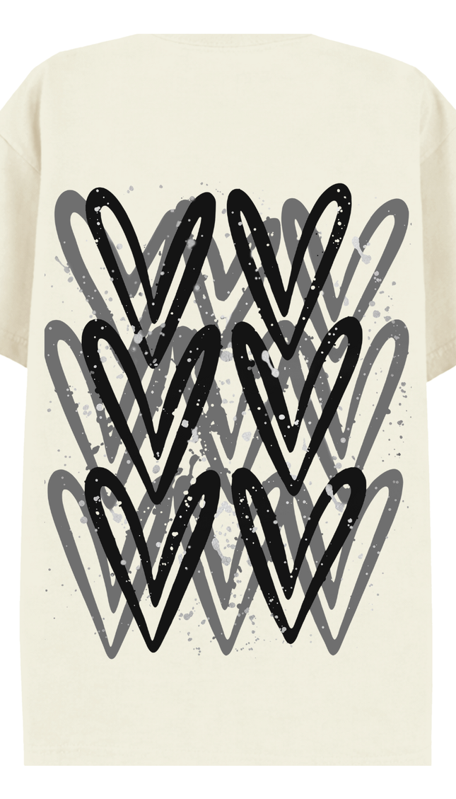 Black Heart Printed T-shirt – image 5