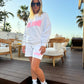 Miss Runway Bubble Sweatshirt White/Pink