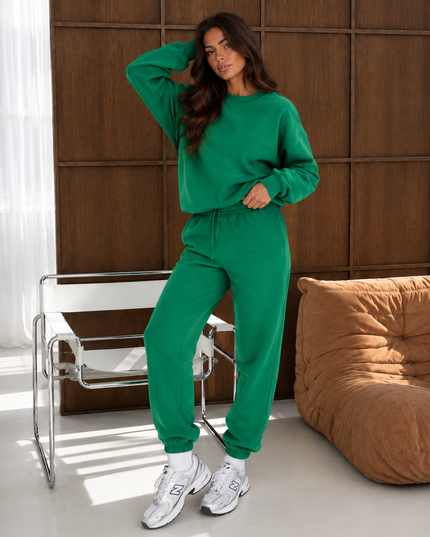 Green Sweatshirt Tracksuit