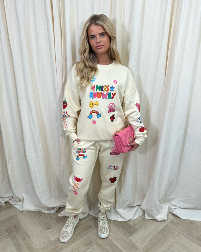 Miss Runway Rainbow Sweatshirt Tracksuit