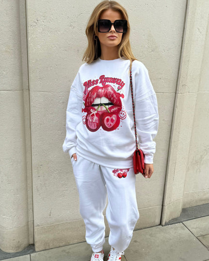 Miss Runway Cherry Lips Tracksuit