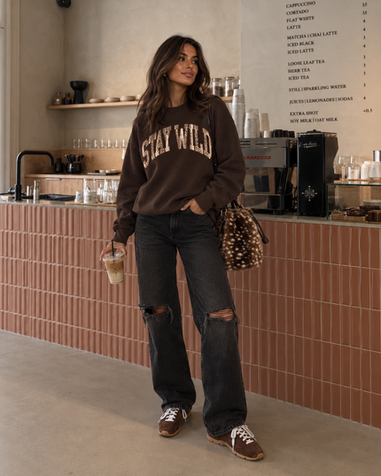 Brown Stay Wild Sweatshirt