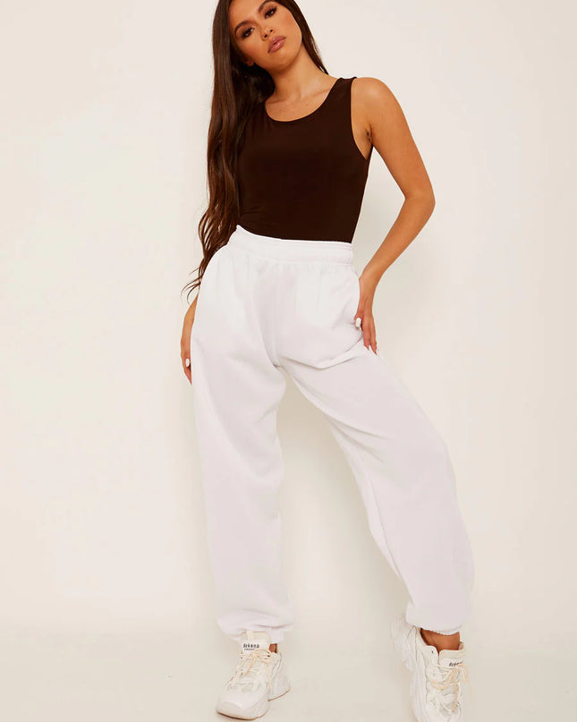 Basic Essentials White Joggers