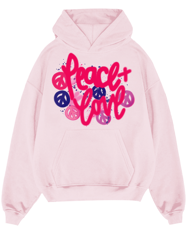 Peace & Love Hoodie Adults
