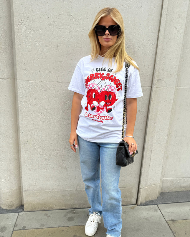 Cherry Sweet Printed T-shirt Adult