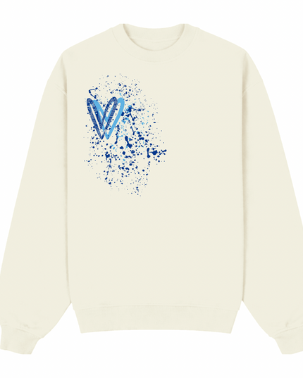 Royal Blue Paisley Heart Printed Sweatshirt Kids