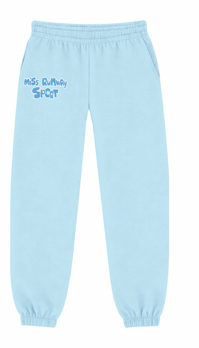 Miss Runway Sport Joggers Blue – adult printed joggers by Miss Runway