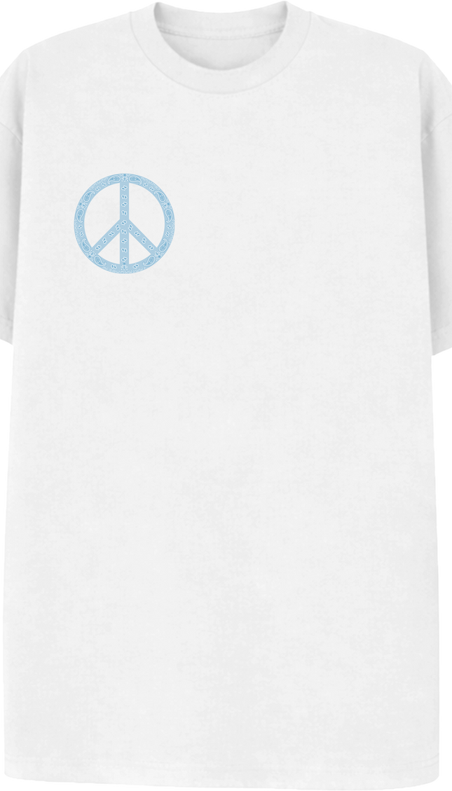 Paisley Peace T Shirt Baby Blue by Miss Runway – image 2