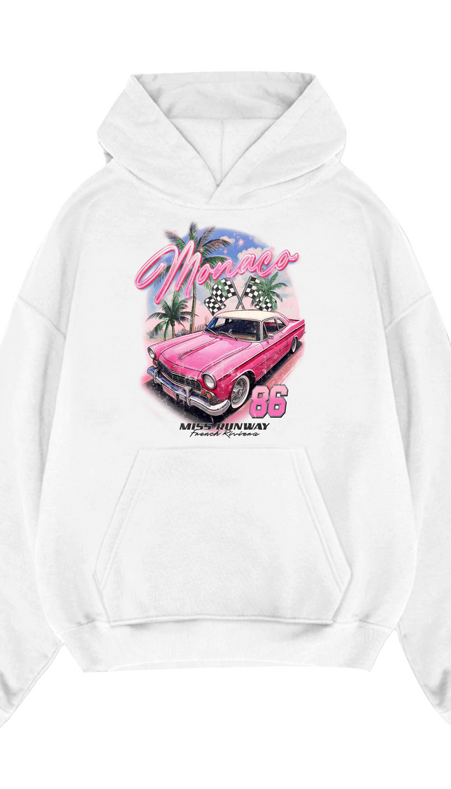 Monaco Hoodie – adult printed hoodie by Miss Runway