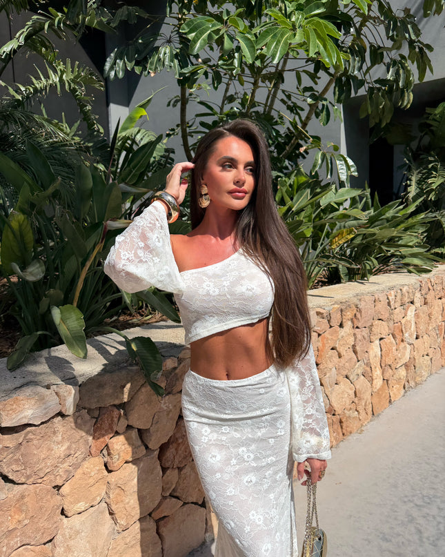 Sun-kissed Soleil Lace Co-ord Cream (Pre order 30th July)