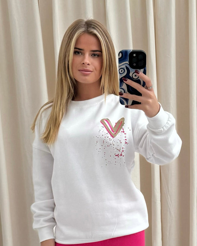 Life Is Good Printed Sweatshirt Adults
