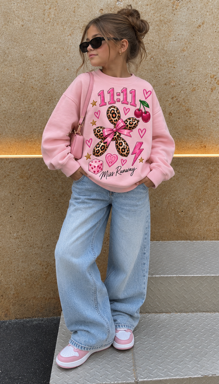 11:11 Leopard Balloon Sweatshirt