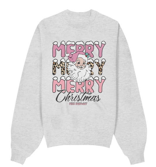 Merry Christmas Sweatshirt Grey