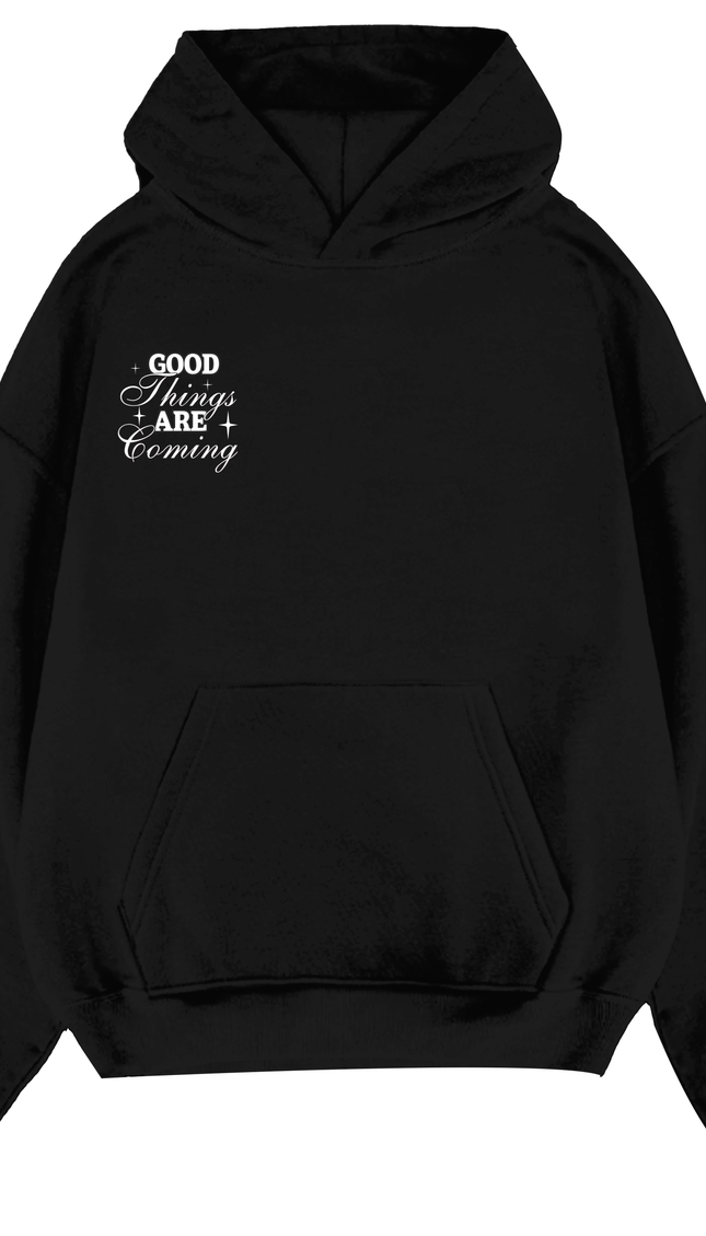 Good Things Are Coming Hoodie Black by Miss Runway – image 2