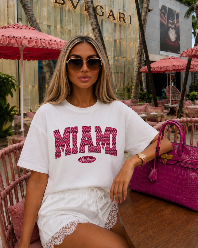 Miami Printed T-shirt Adult