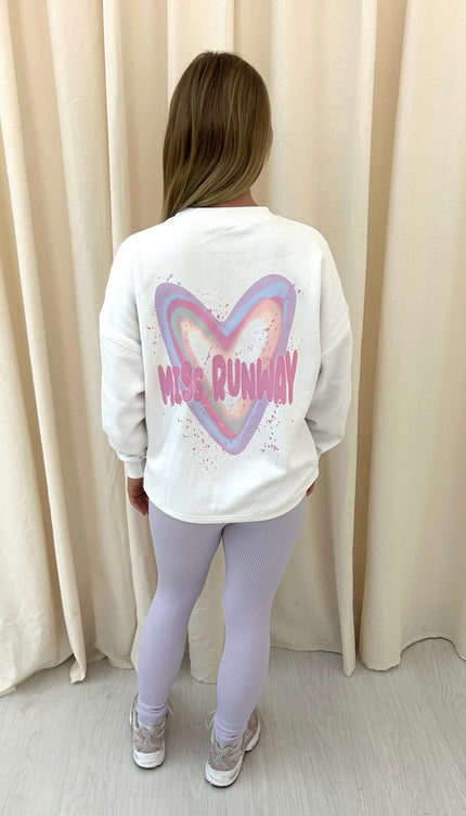Miss Runway Pastel Heart Printed Sweatshirt & Leggings – image 6