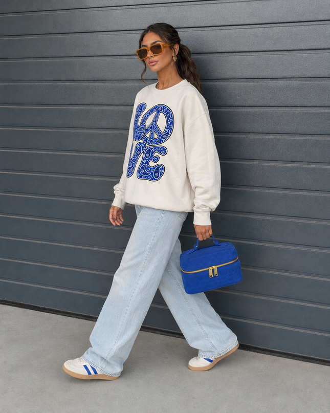 Paisley Love Royal Blue Sweatshirt