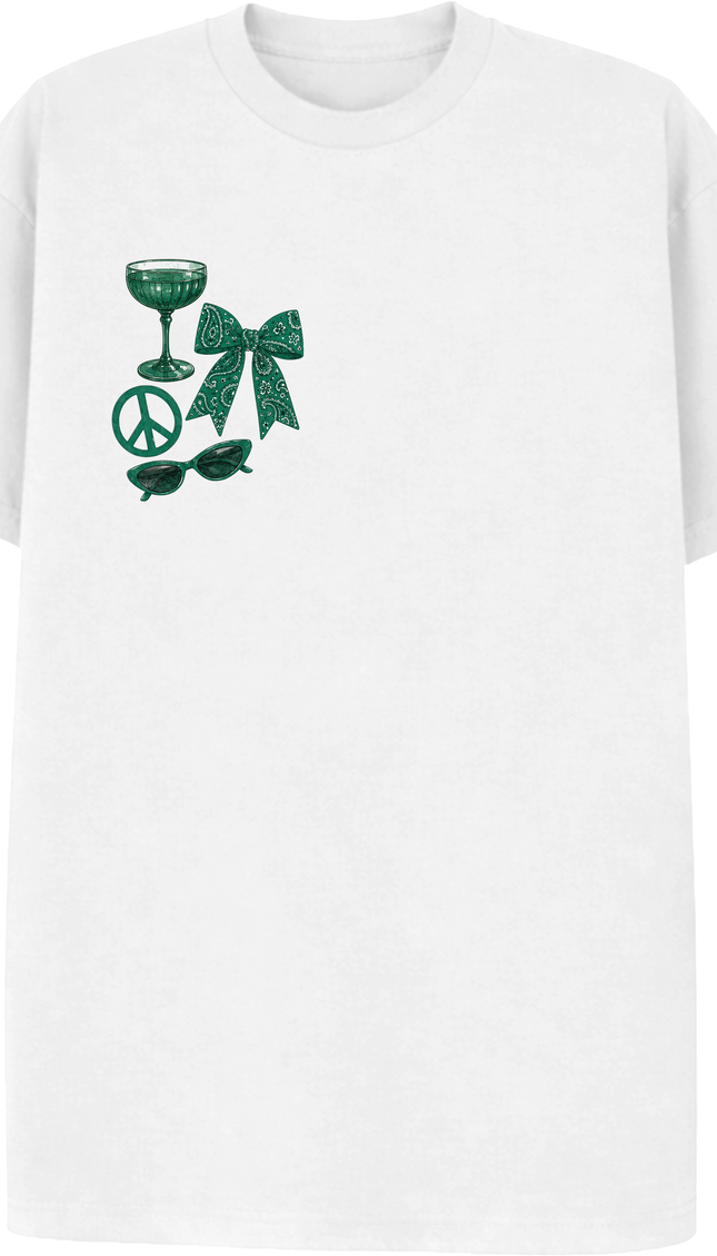 Paisley Reverie T-shirt Green by Miss Runway – image 2