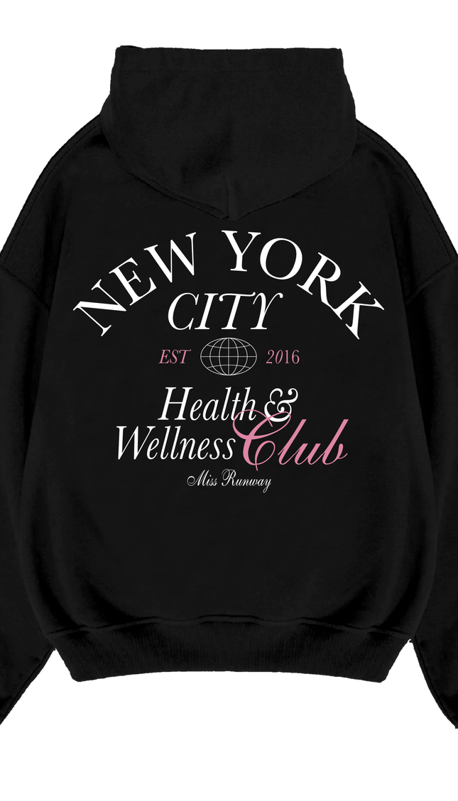 NYC Health & Wellness Club Hoodie – adult printed hoodie by Miss Runway