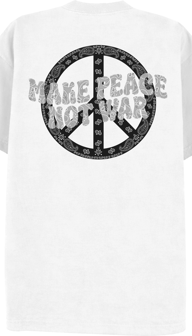 Make Peace Not War T Shirt – adult printed t-shirt by Miss Runway