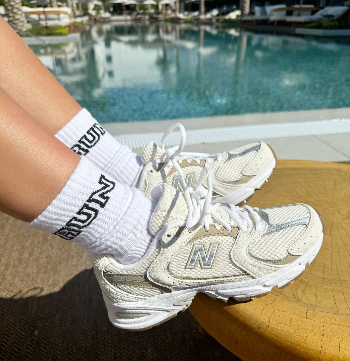 Run Sport Socks White