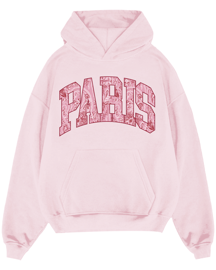 Paris Paisley Printed  Hoodie Kids