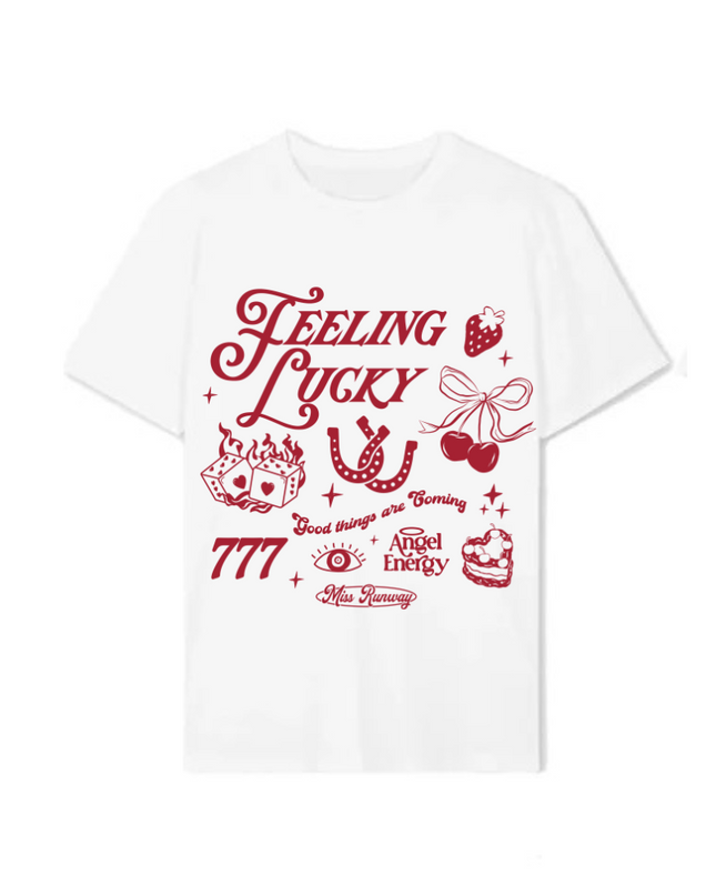 Feeling Lucky Printed T-shirt Adult