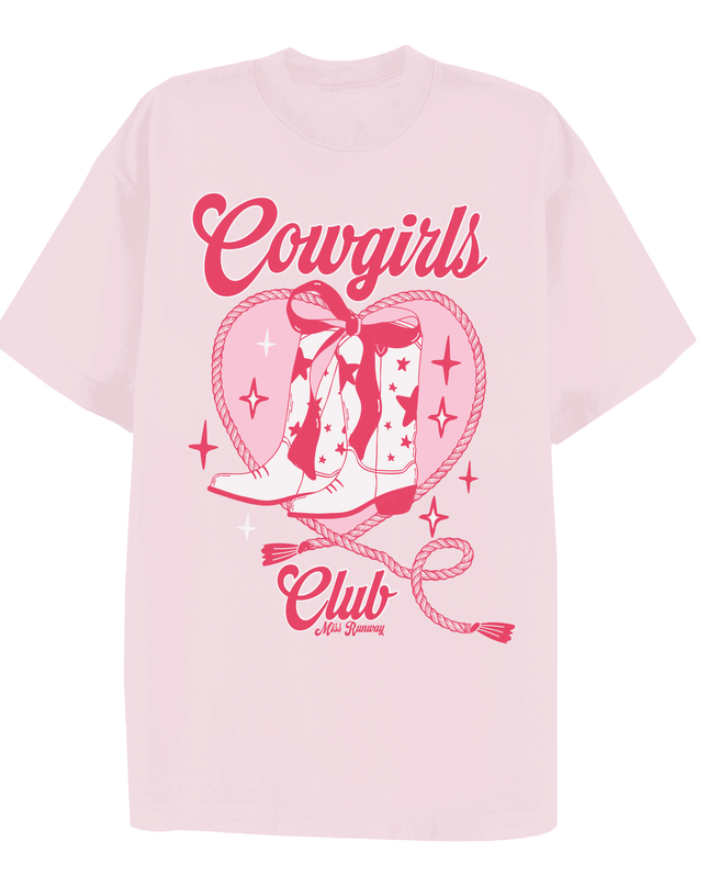 Cowgirls Club Printed T-shirt Adult