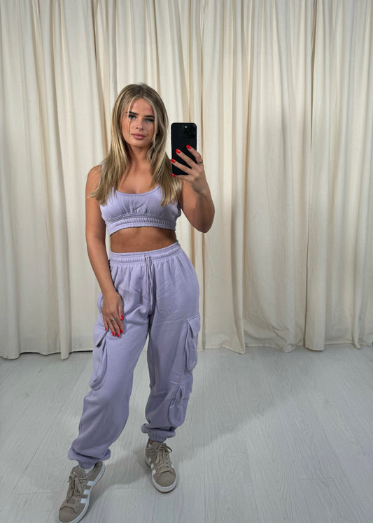 Cargo Co-ord Lilac