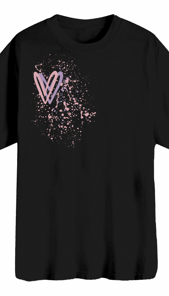 Dark Pastel Heart Printed T-shirt – image 8