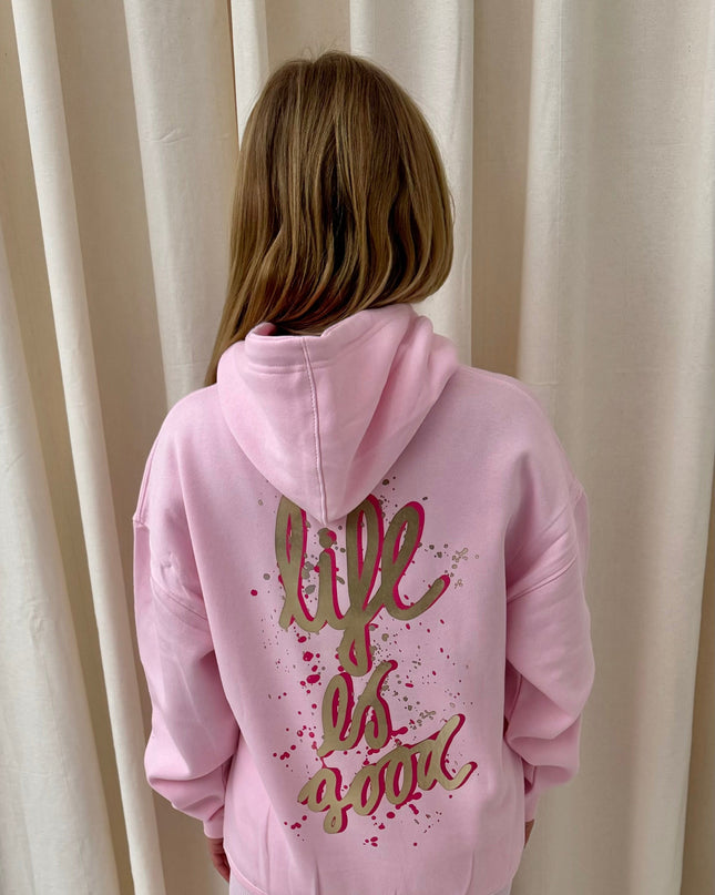 Life Is Good Printed Hoodie Adults