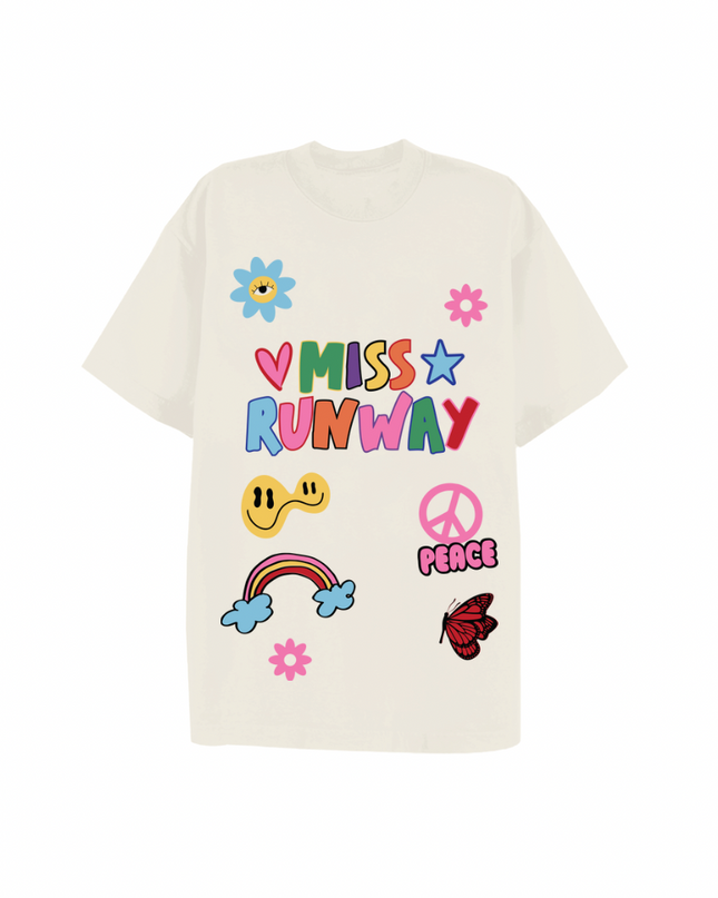 Miss Runway Rainbow Printed T-shirt Adult