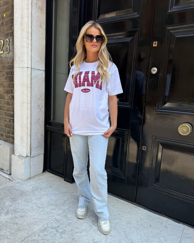Miami Printed T-shirt Adult