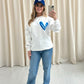 Royal Blue Heart Sweatshirt