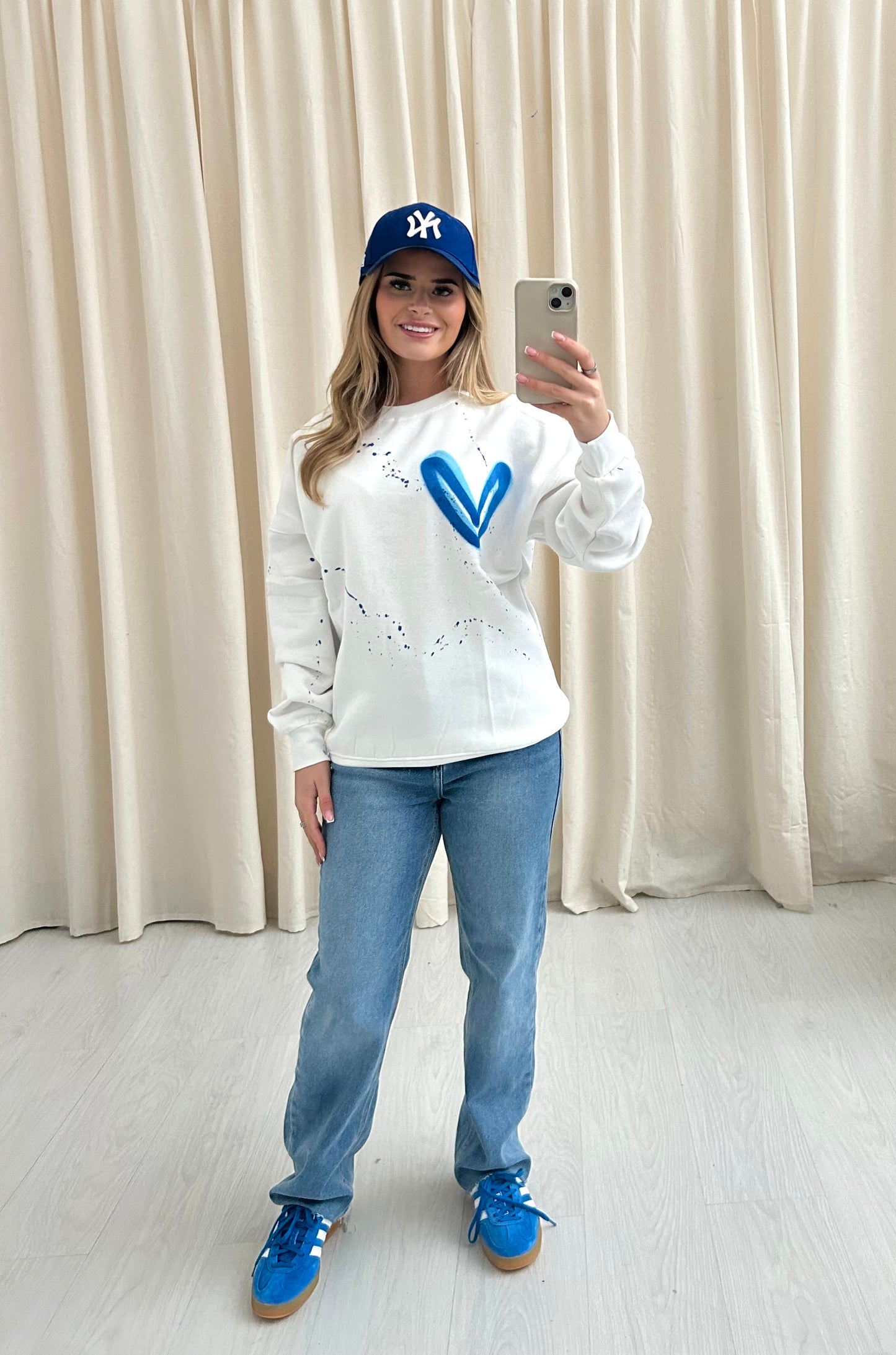 Royal Blue Heart Sweatshirt