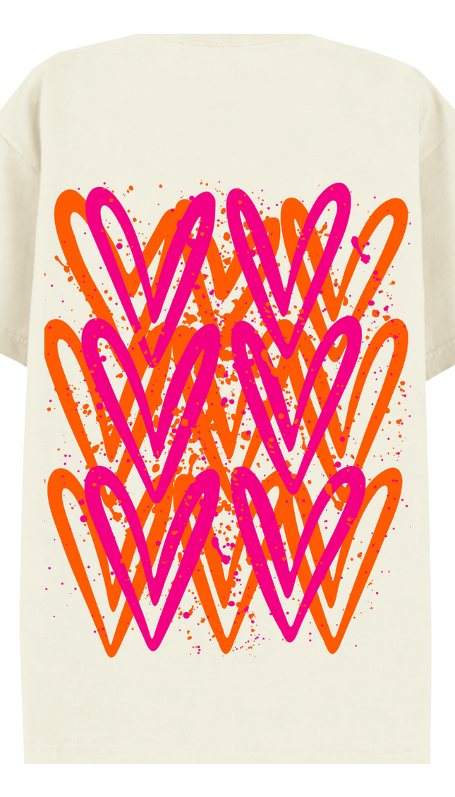 Neon Heart Printed T-shirt – image 7