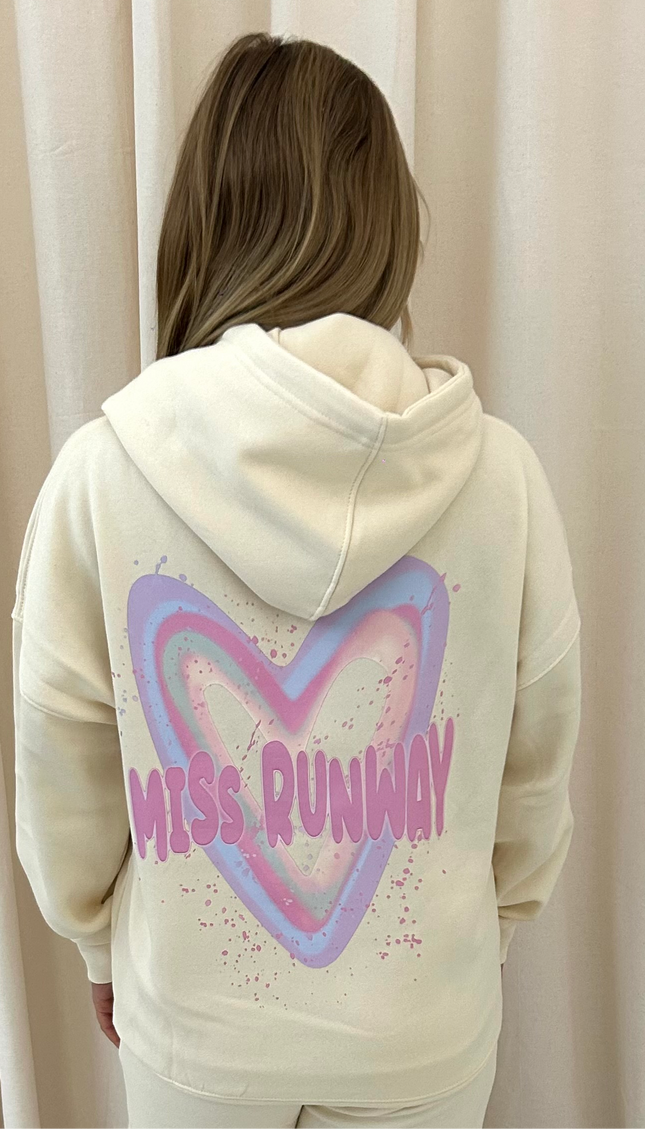 Miss Runway Pastel Heart Printed Hoodie by Miss Runway – image 2