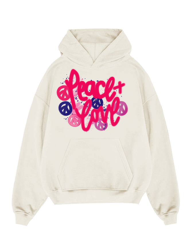 Peace & Love Hoodie Adults