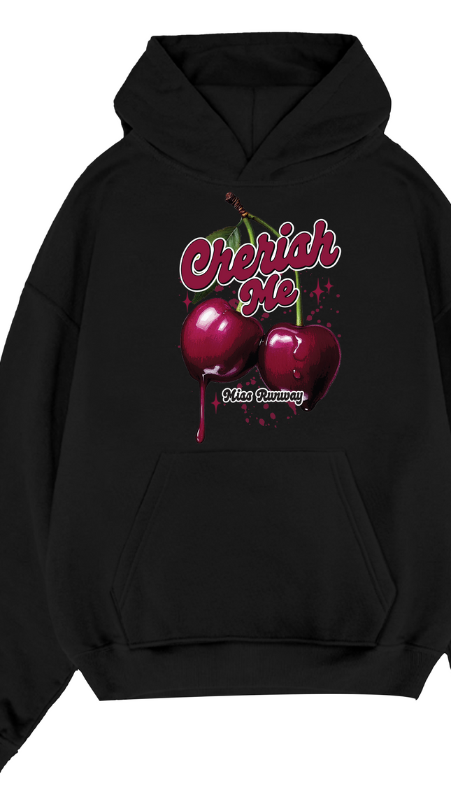 Cherish Me Hoodie – adult printed hoodie by Miss Runway