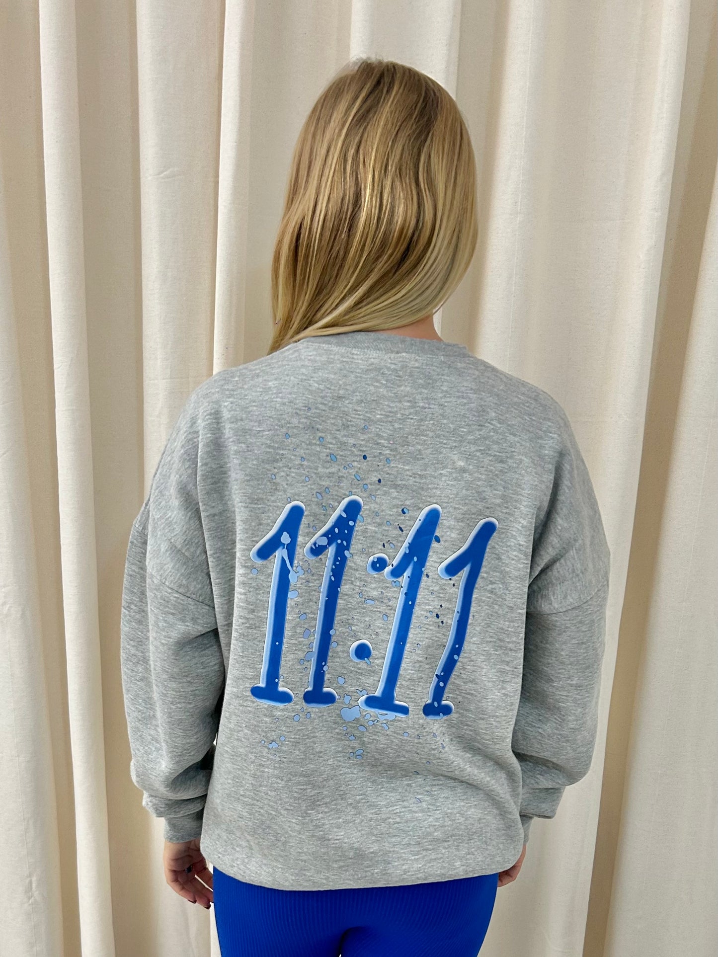 Miss Runway 11:11 Graffiti Sweatshirt Grey