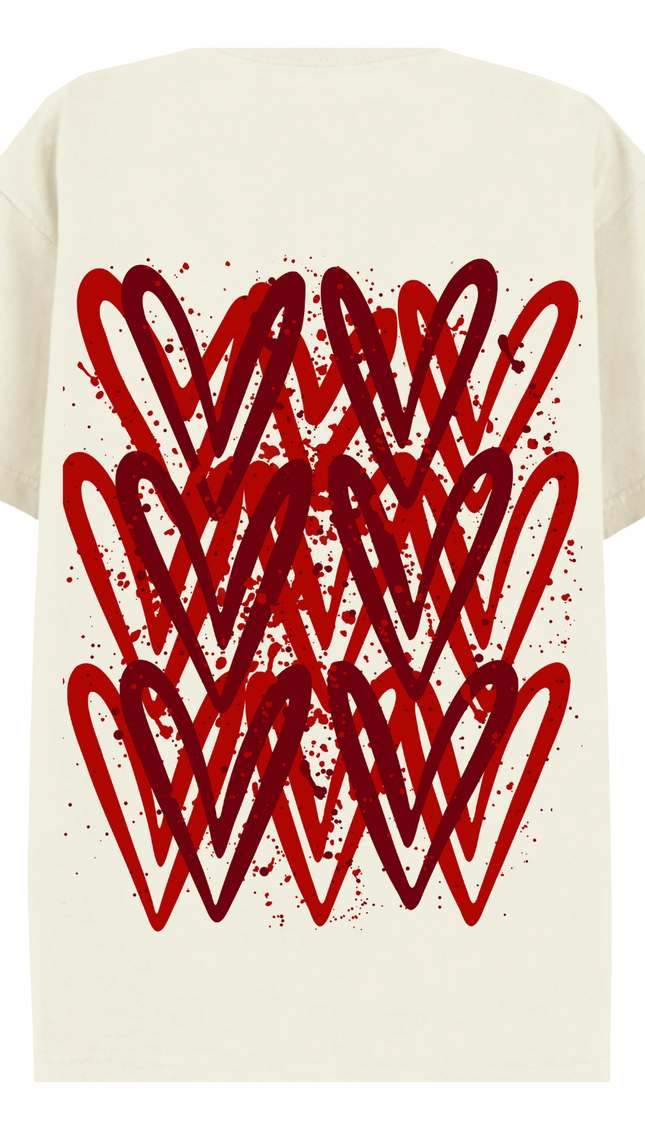 Red Heart Printed T-shirt – image 5