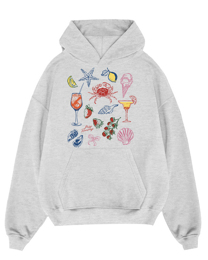 Seafood And Cocktails Hoodie Adults