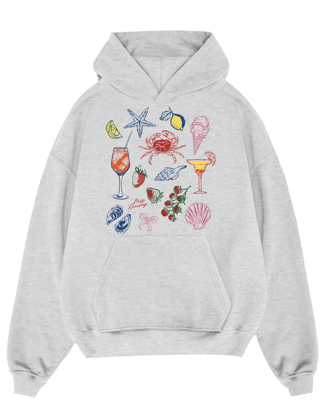Seafood And Cocktails Hoodie Adults